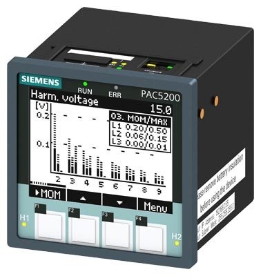 7KM5412-6BA00-1EA2 /SENTRON PAC5200 ENERJİ ANALİZÖRÜ VE ENERJİ KALİTE KAYDEDİCİ (PANO MONTAJ)