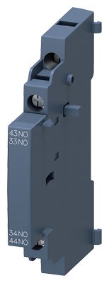 3RV2901-1B /3RV2 MOTOR KORUMA ŞALTERİ AKSESUARI; YARDIMCI KONTAK BLOĞU; YANDAN MONTAJLI; VİDALI; 2NO